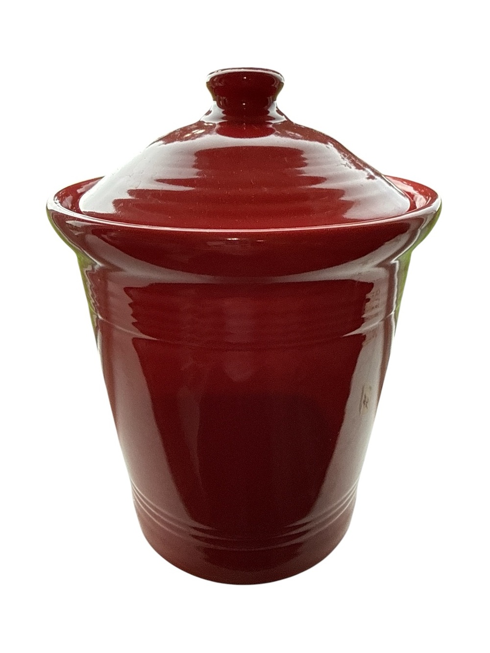 Fiesta Red Ceramic Lidded Canister